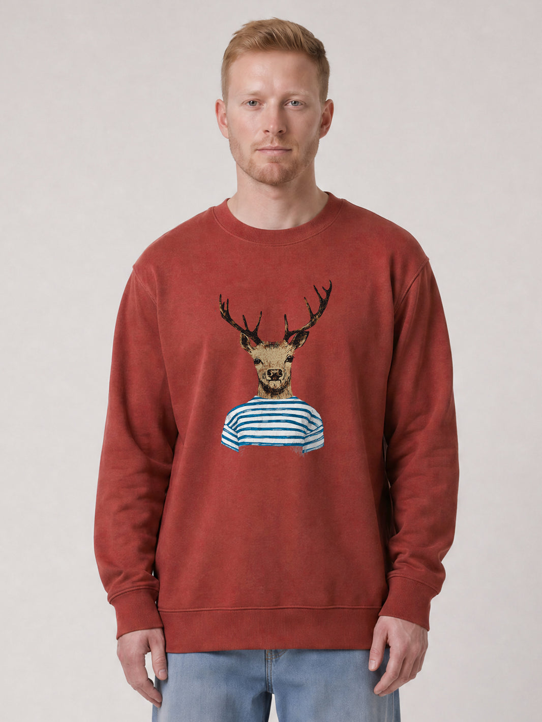 Hirsch | Sweatshirt Unisex-model_01;C150