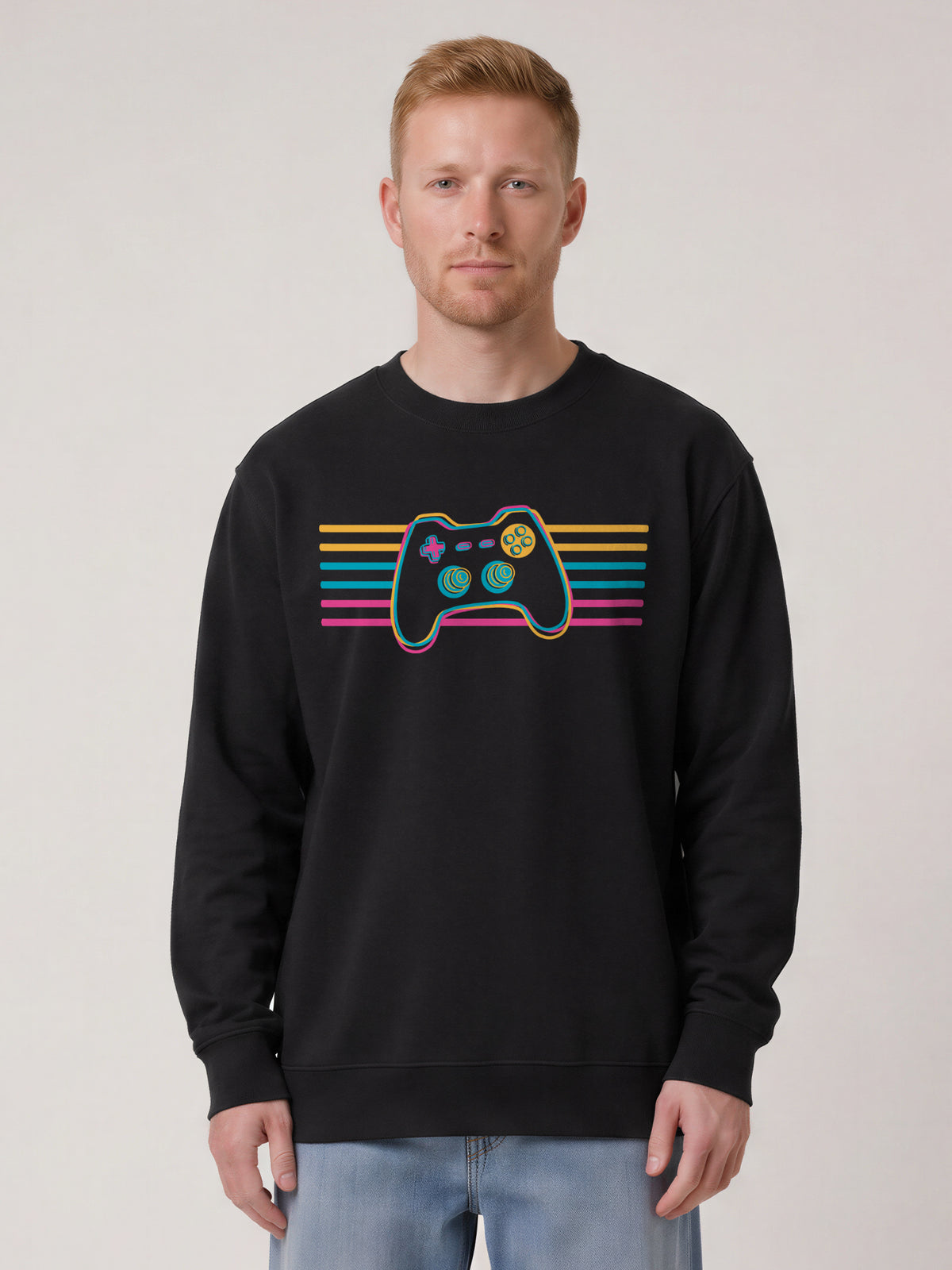 Retro Joystick | Sweatshirt Unisex-model_01;C002