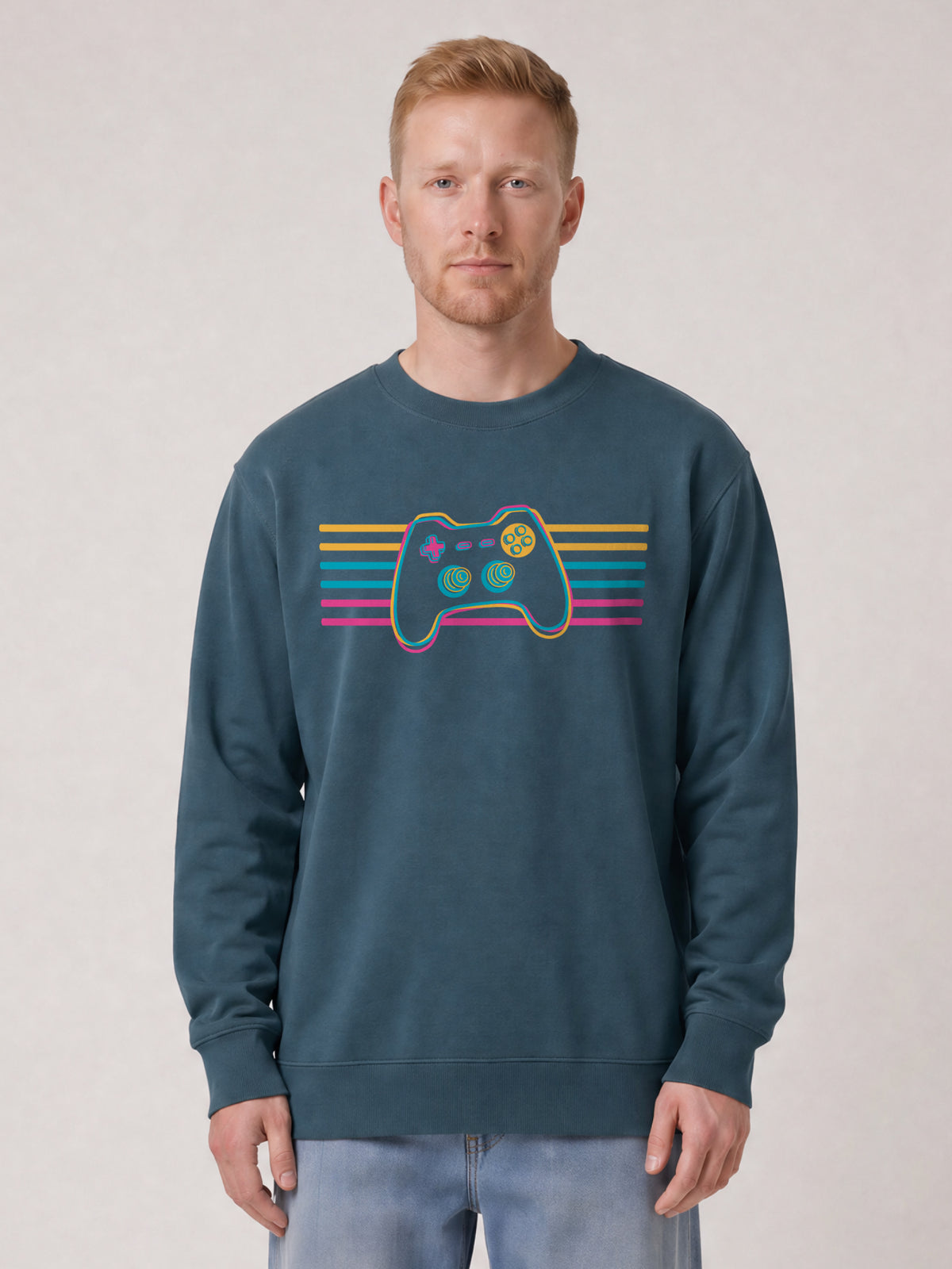 Retro Joystick | Sweatshirt Unisex-model_01;C702