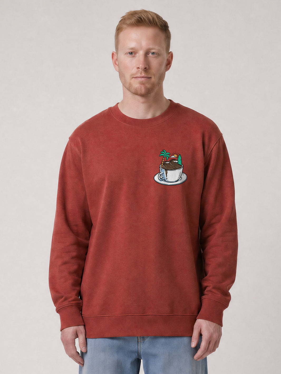 Coffee waves | Sweatshirt Unisex-model_01;C150