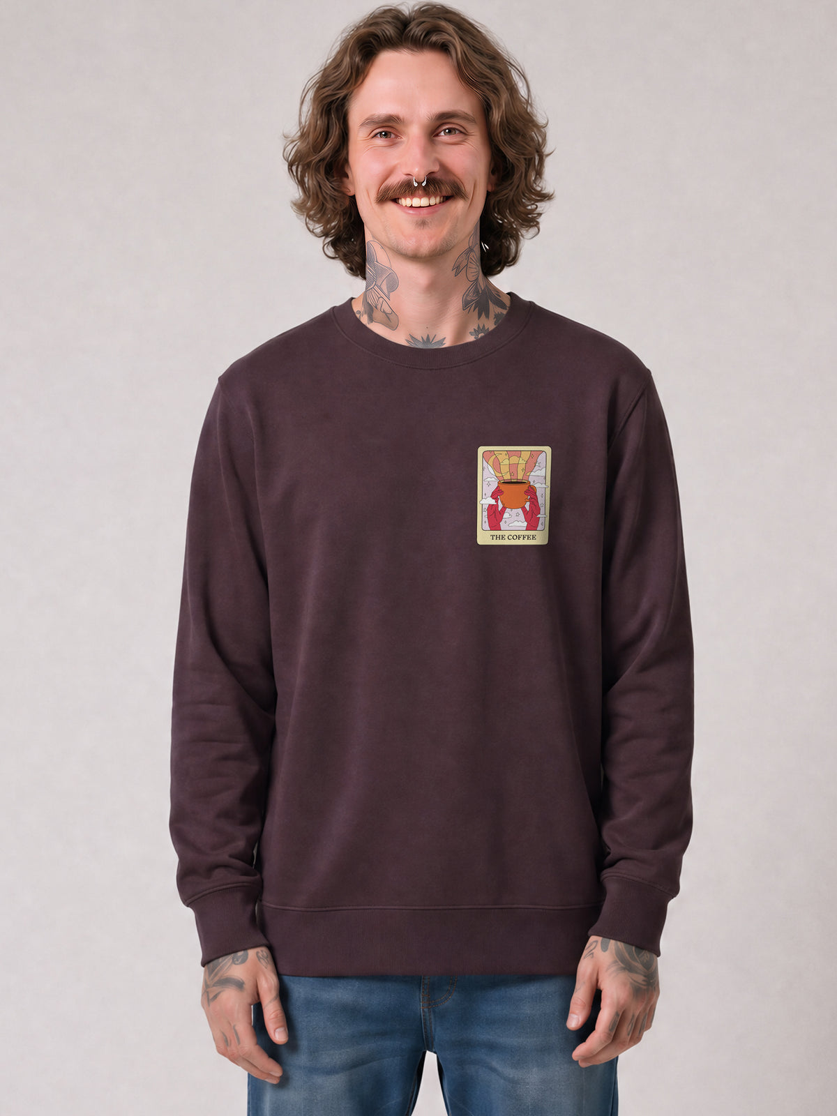 Tarot The Coffee | Sweatshirt Unisex-model_01;C116