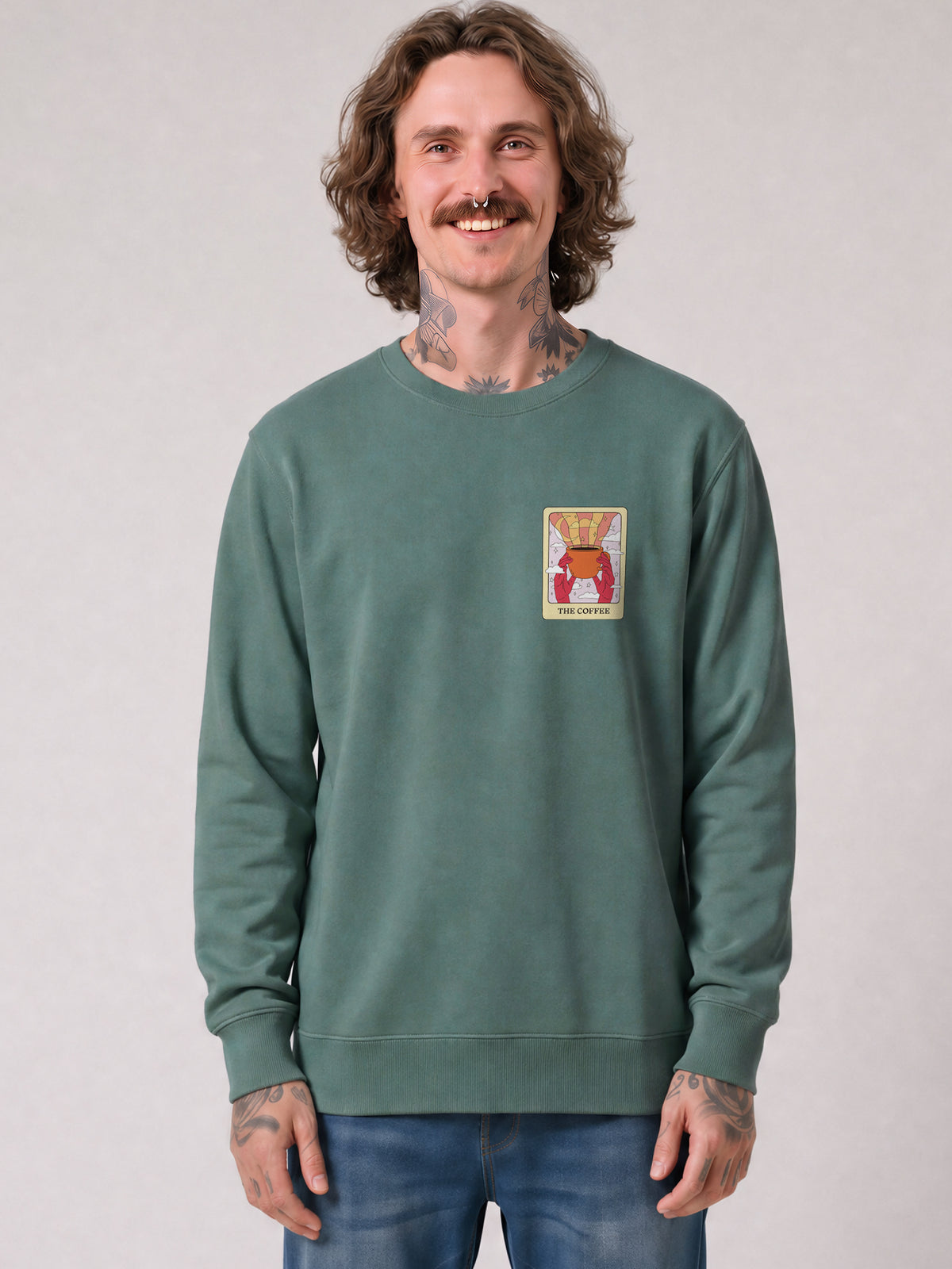 Tarot The Coffee | Sweatshirt Unisex-model_01;C144