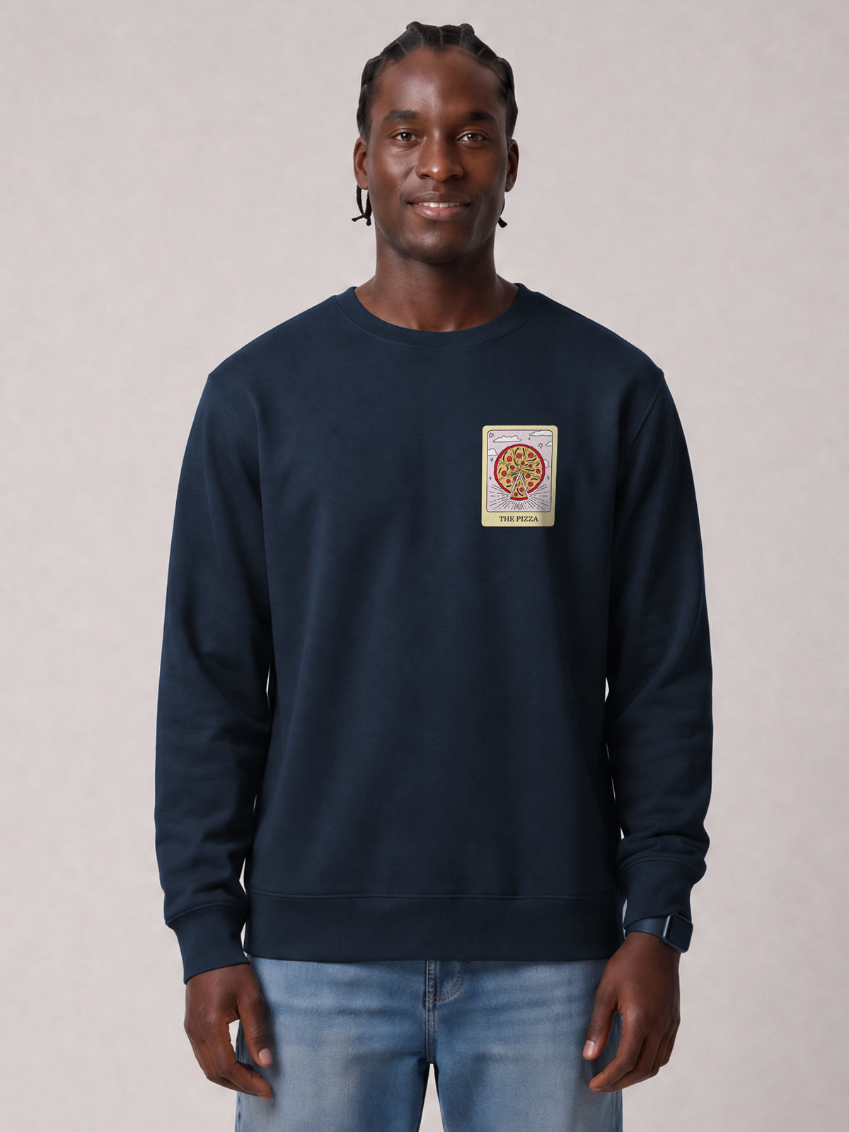 Tarot The Pizza | Sweatshirt Unisex-model_01;C727