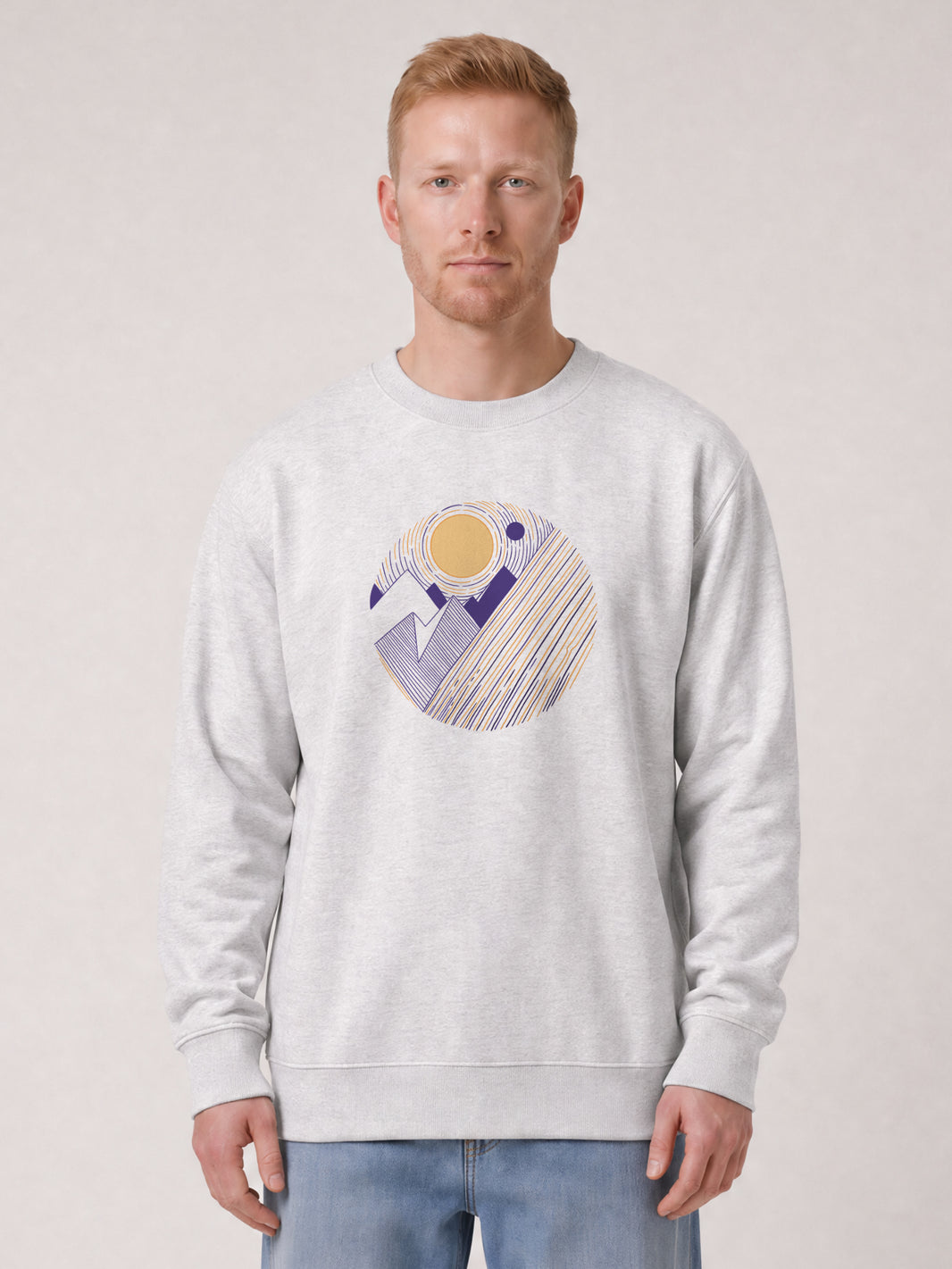 Geometric Landscape 3 | Sweatshirt Unisex-model_01;C146