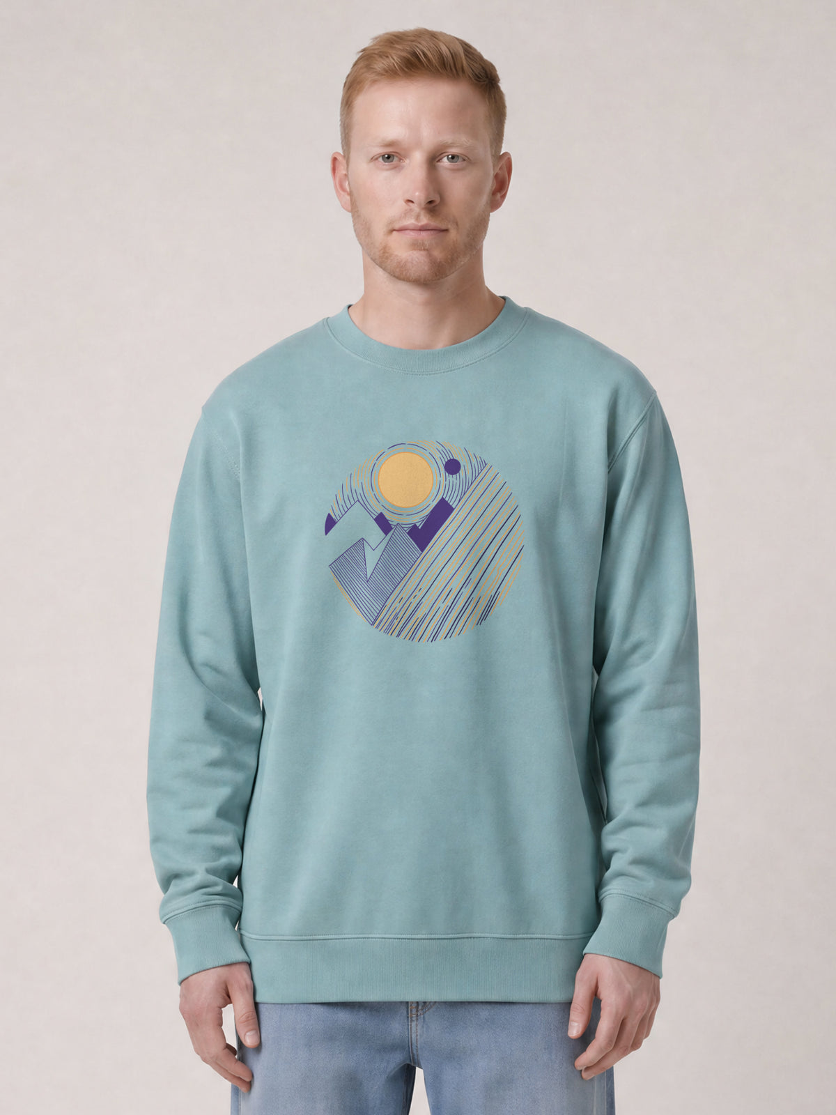 Geometric Landscape 3 | Sweatshirt Unisex-model_01;C173