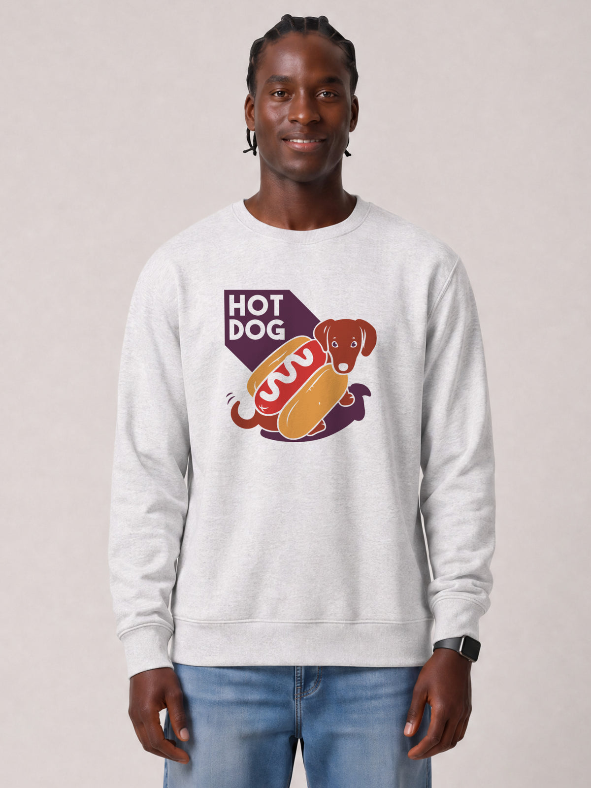 Hot Dog | Sweatshirt Unisex-model_01;C146