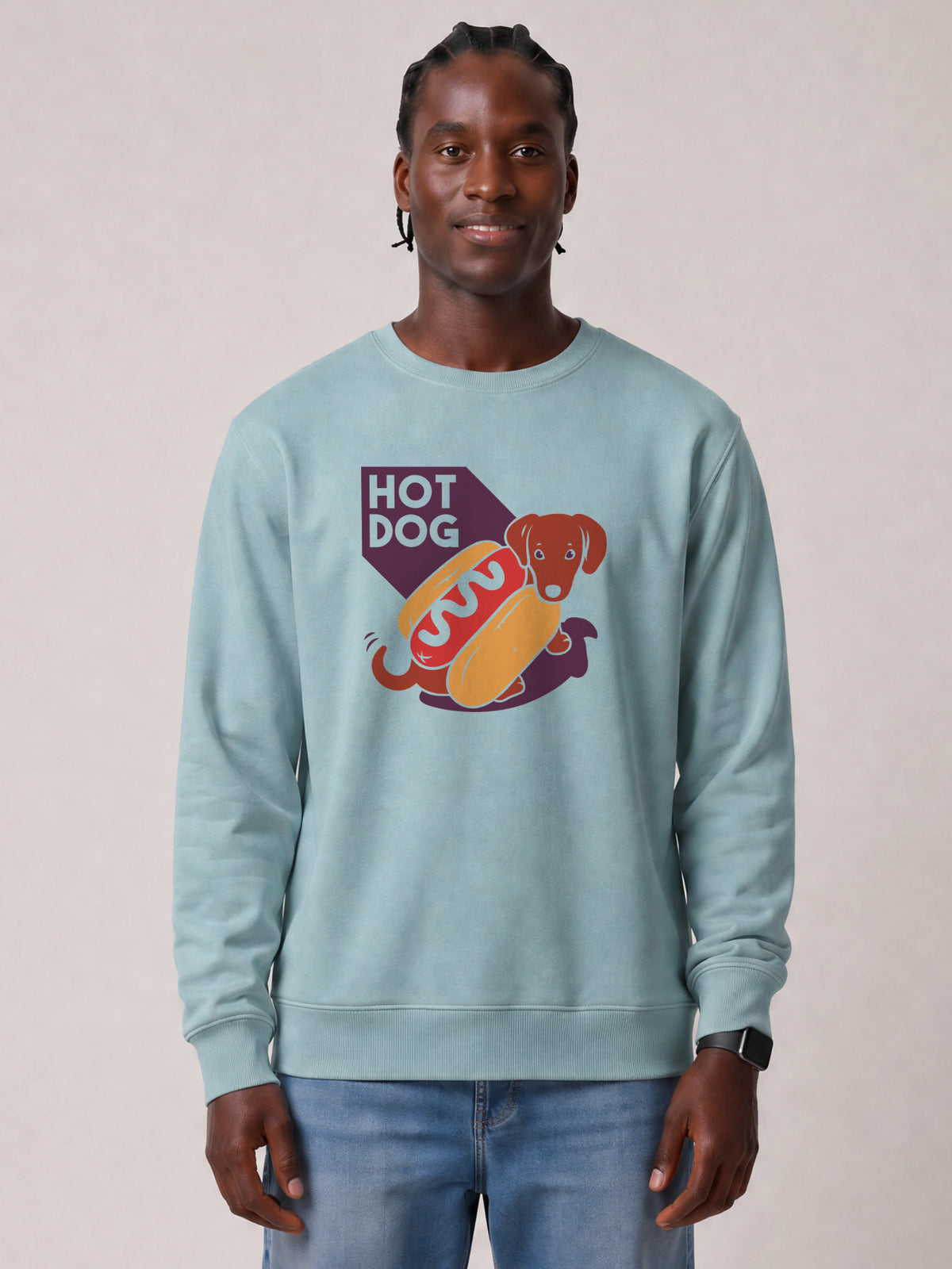 Hot Dog | Sweatshirt Unisex-model_01;C173