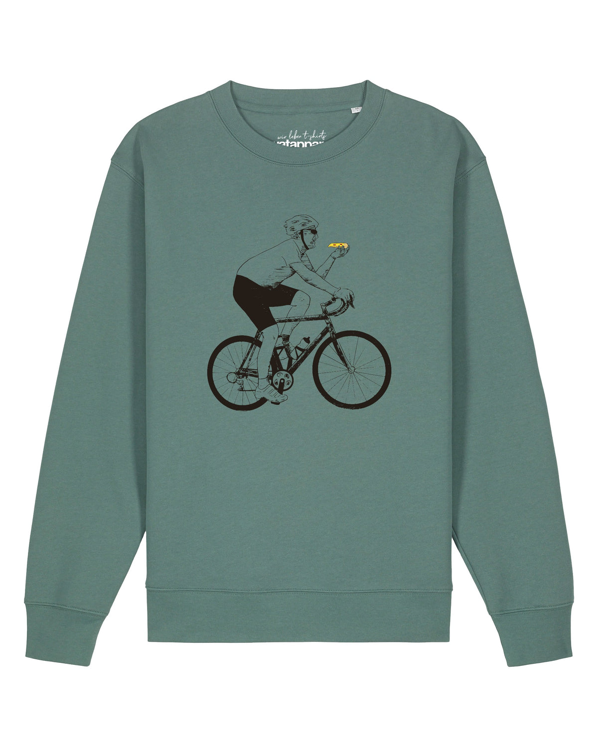 Fahrrad und Pizza | Sweatshirt Unisex-front;C144