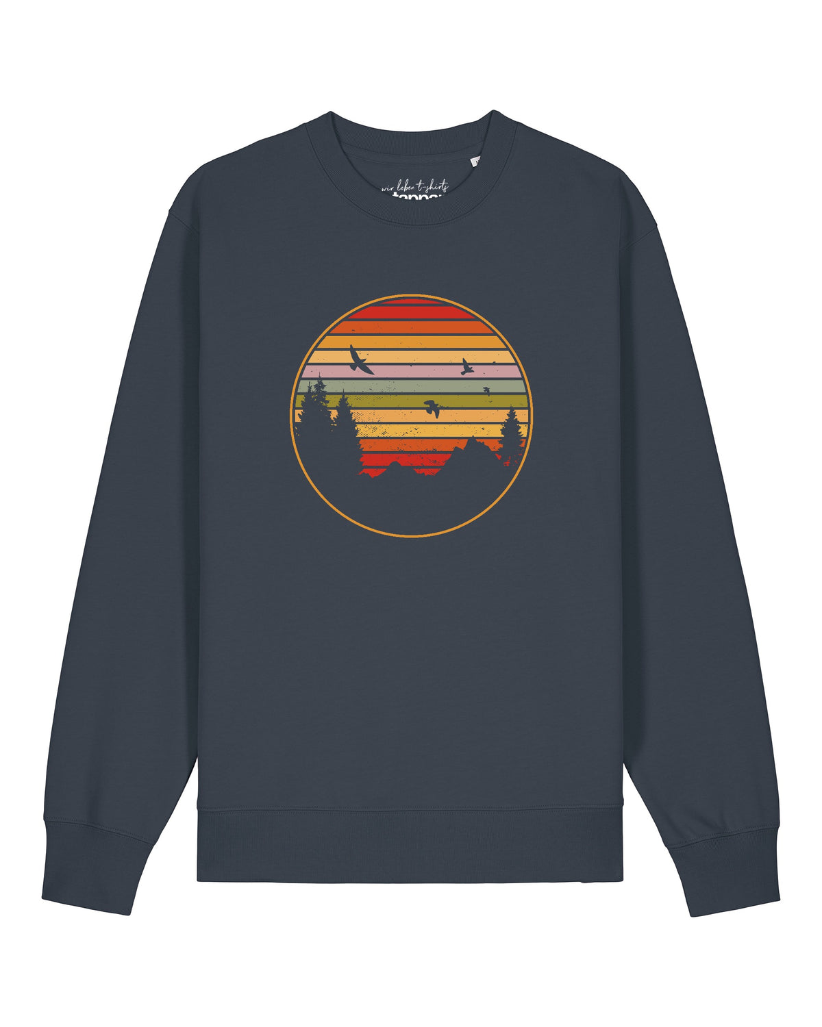Sunset Berge & Tannen | Sweatshirt Unisex-front;C715