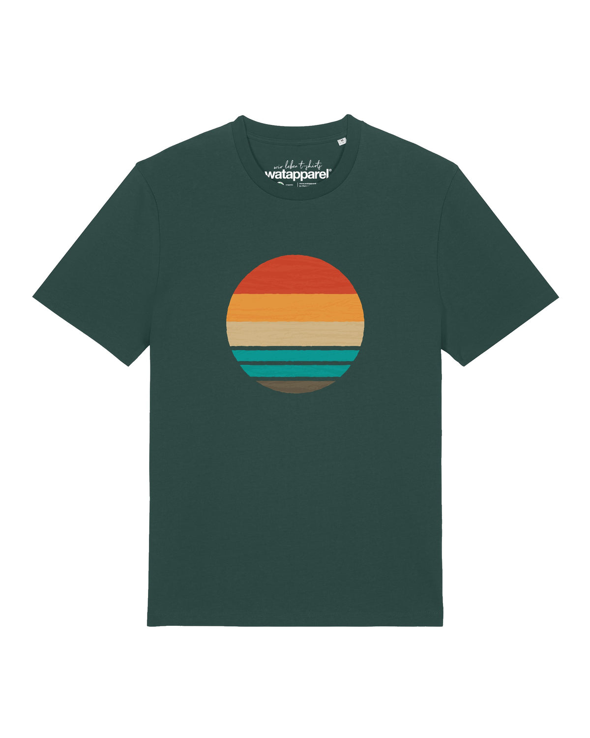 Retro Sunset Ocean | T-Shirt Unisex-front;C036