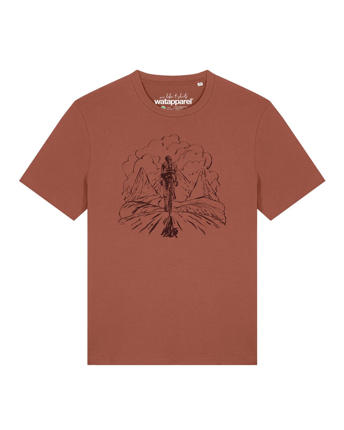 Berge und Mountainbike | T-Shirt Unisex-front;C730