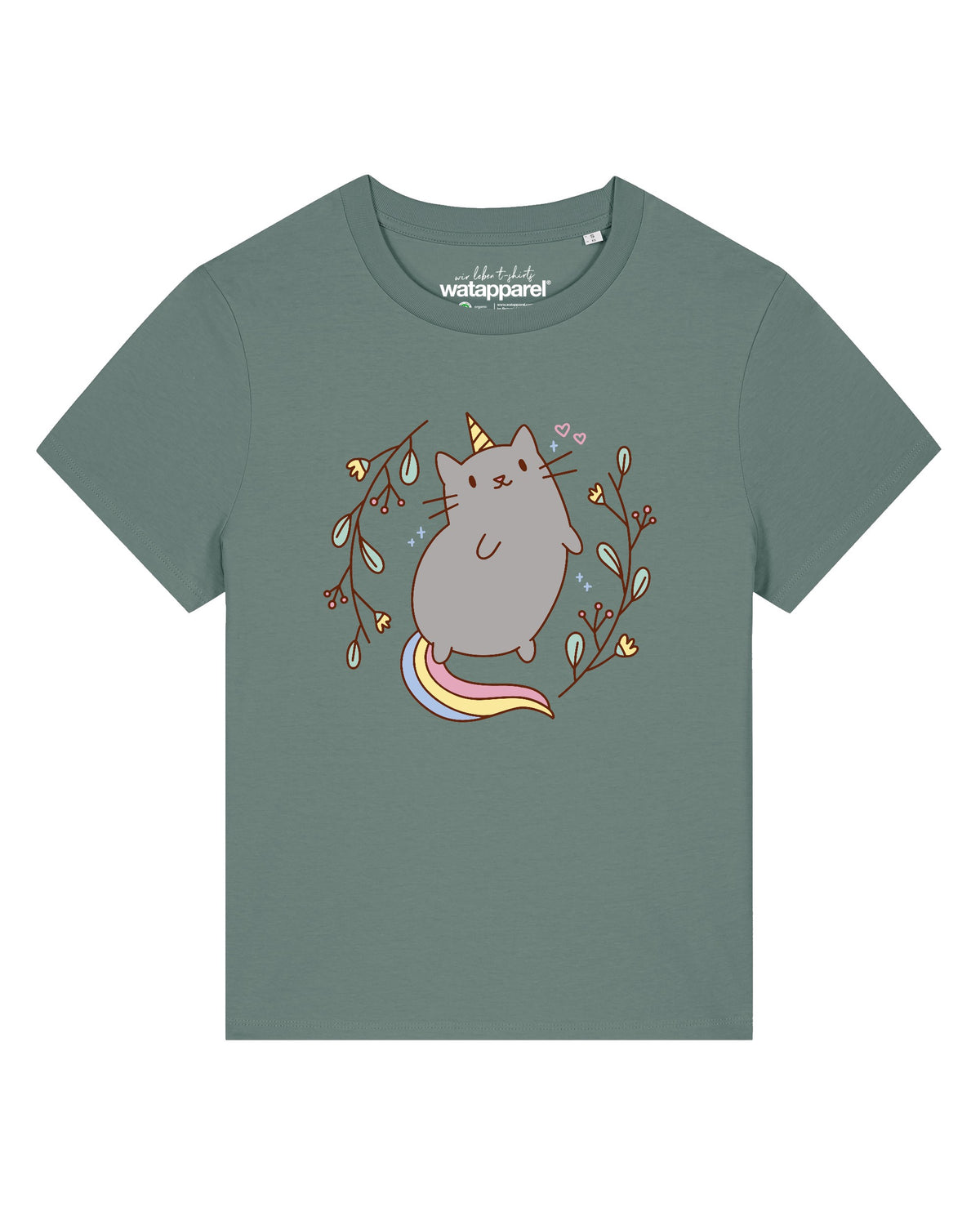 Unicorn Cat | T-Shirt Frauen-front;C144