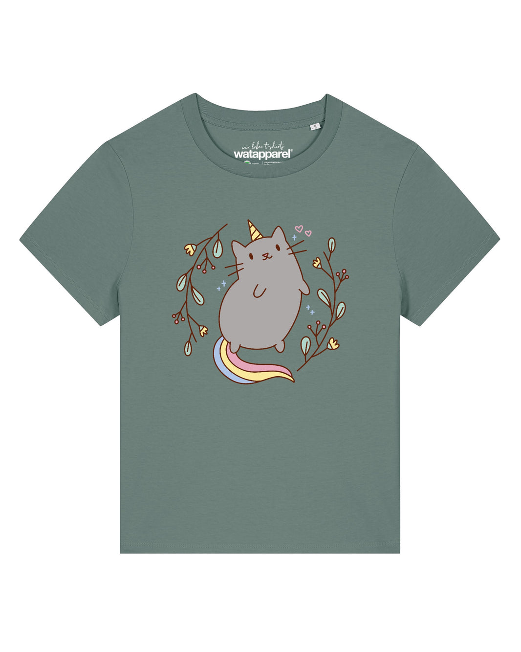 Unicorn Cat | T-Shirt Frauen-front;C144