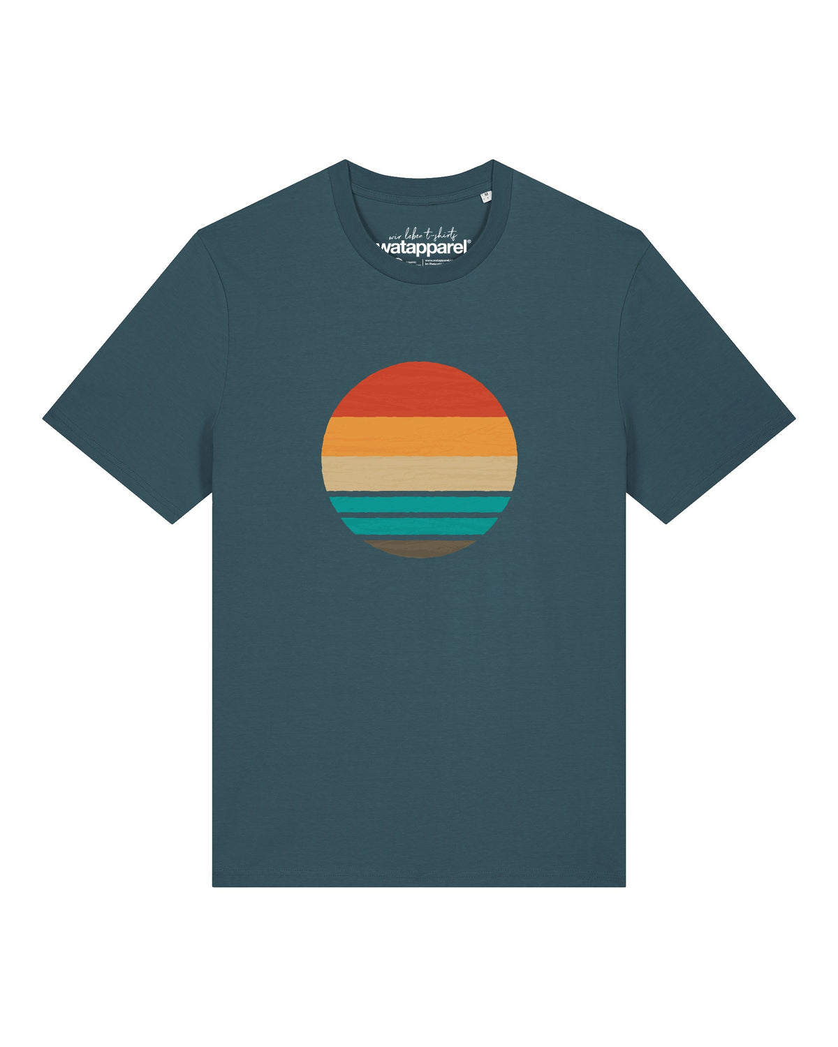 Retro Sunset Ocean | T-Shirt Unisex-front;C702