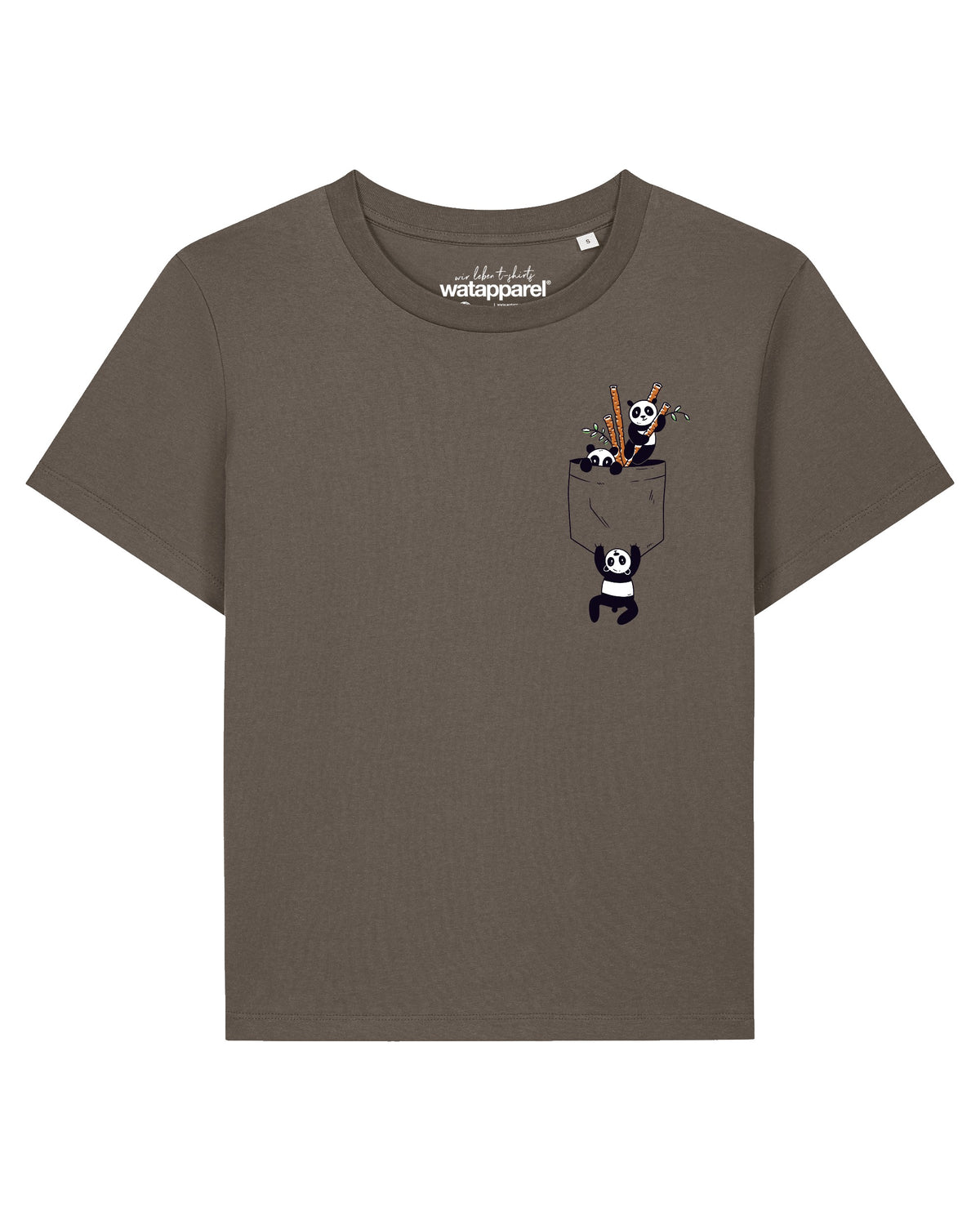 Pocket Pandas | T-Shirt Frauen-front;C135