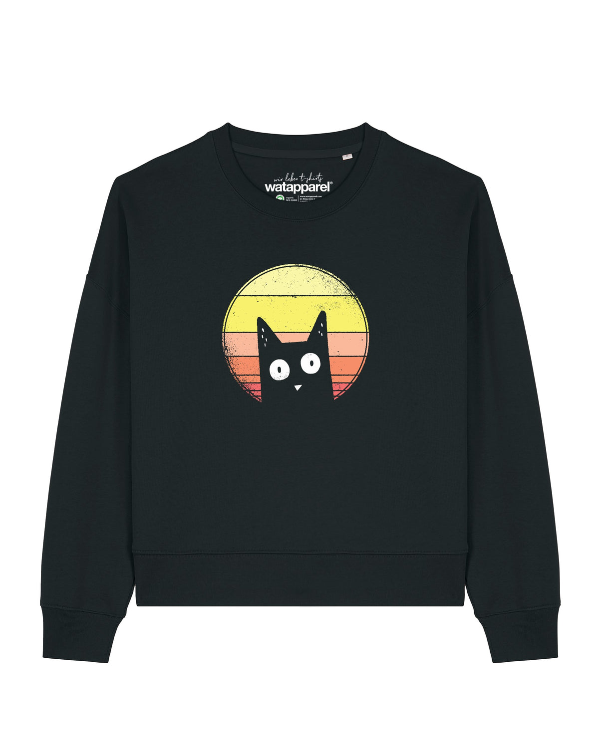 Sunset Cat | Sweatshirt Frauen-front;C002