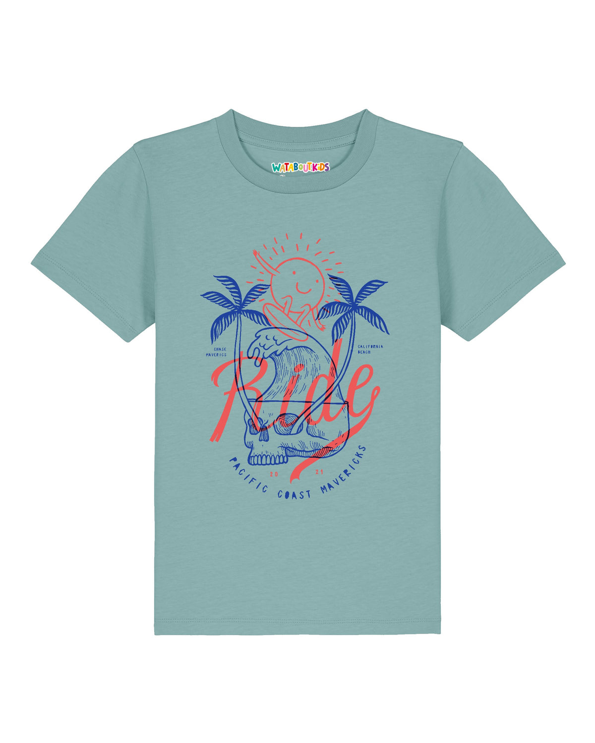 Ride the waves | T-Shirt Kinder-front;C060