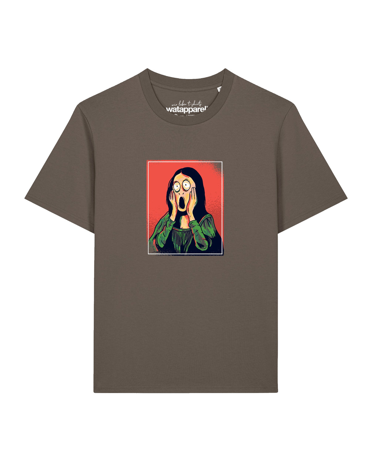 Mona Lisa Scream | T-Shirt Unisex-front;C135