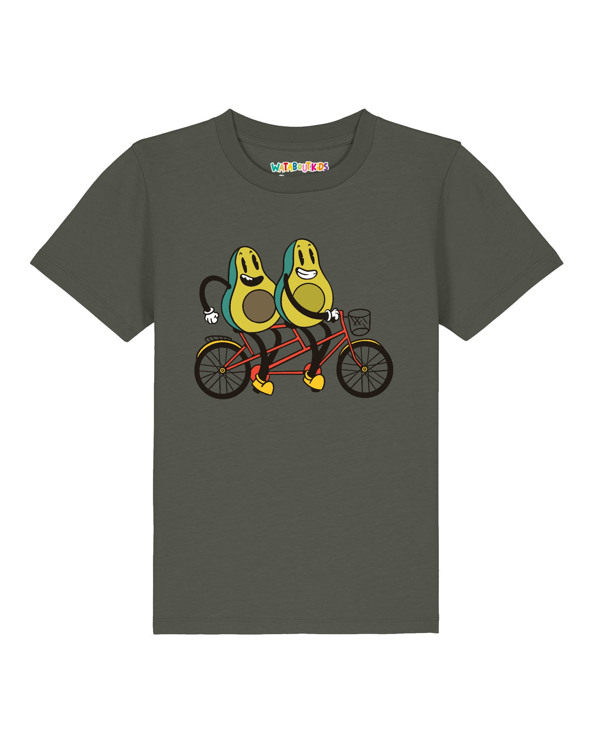 Avocado Fahrrad | T-Shirt Kinder-front;C223