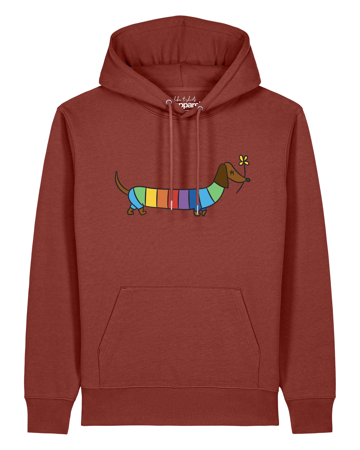 Regenbogen Dackel | Hoodie Unisex-front;C150