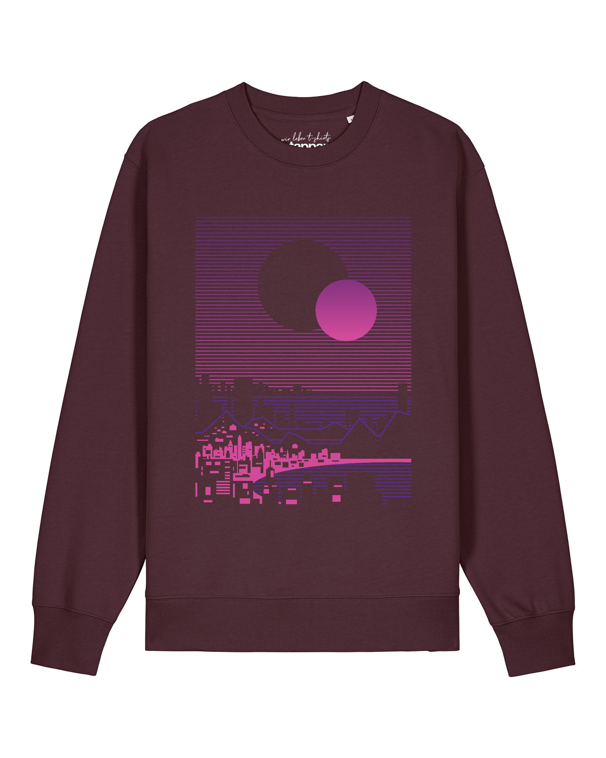 Sun and Moon Skyline | Sweatshirt Unisex-front;C116