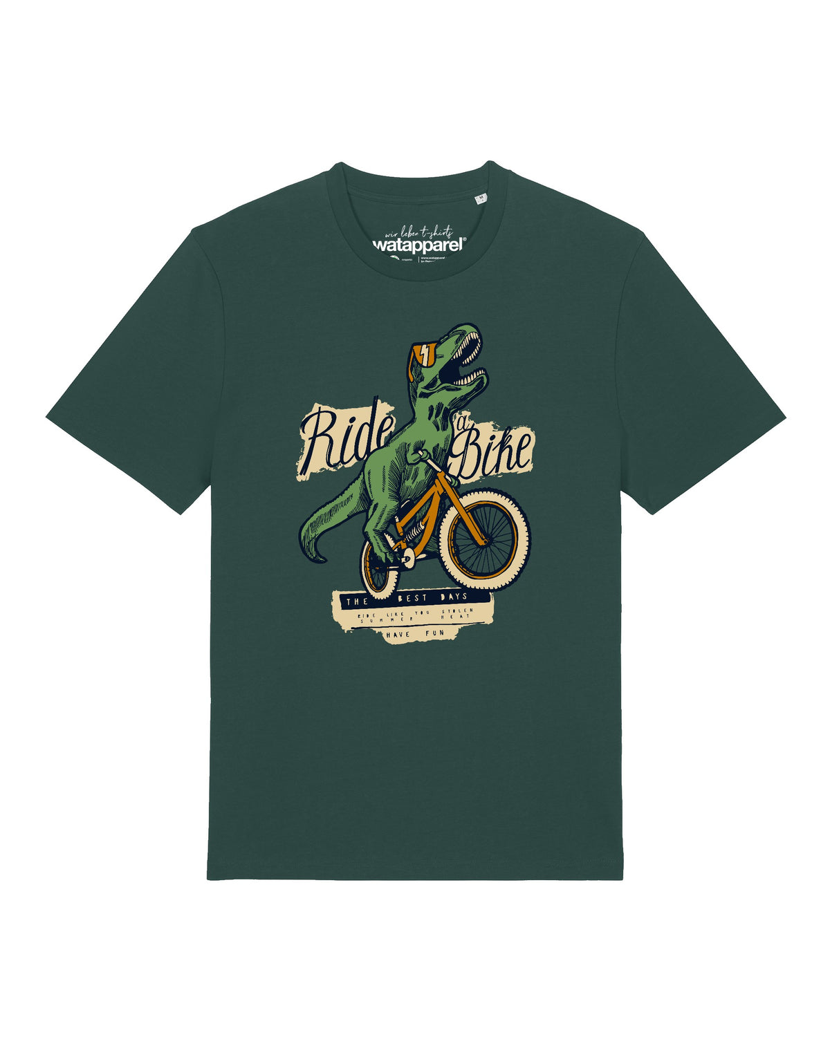 T-Rex Fahrrad | T-Shirt Unisex-front;C036