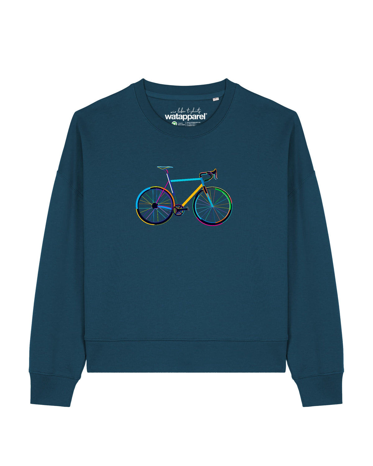 Fahrrad by night | Sweatshirt Frauen-front;C136