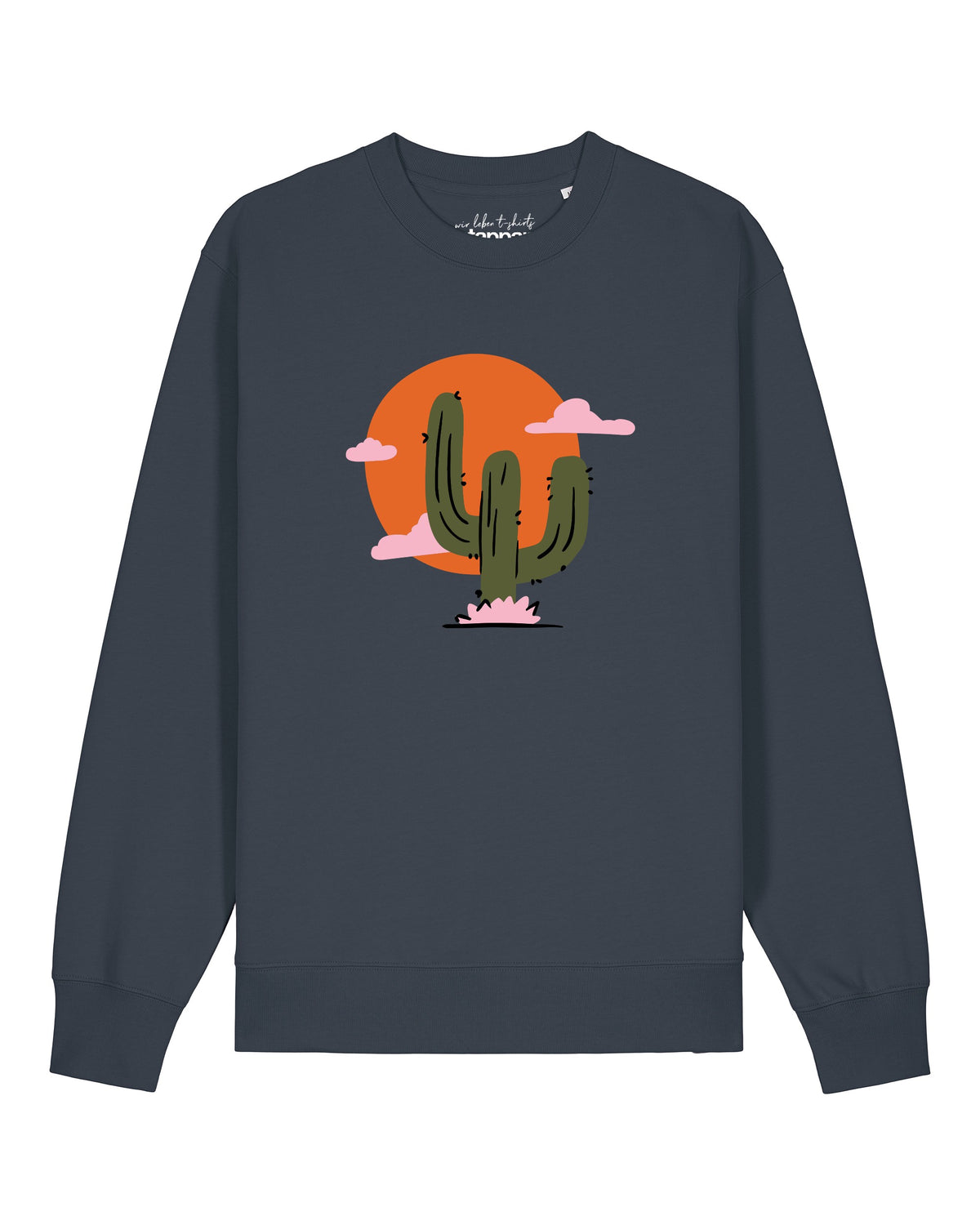 Kaktus im Sonnenuntergang | Sweatshirt Unisex-front;C715