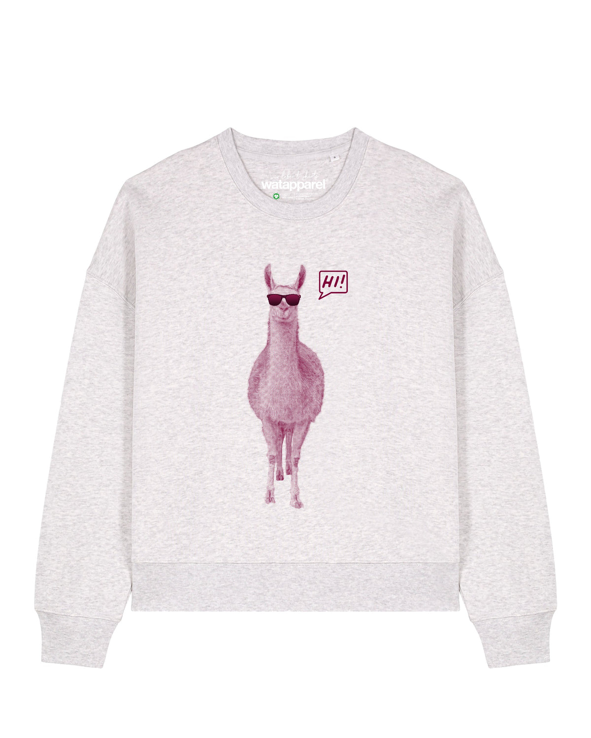 Lama sagt Hi | Sweatshirt Frauen-front;C146