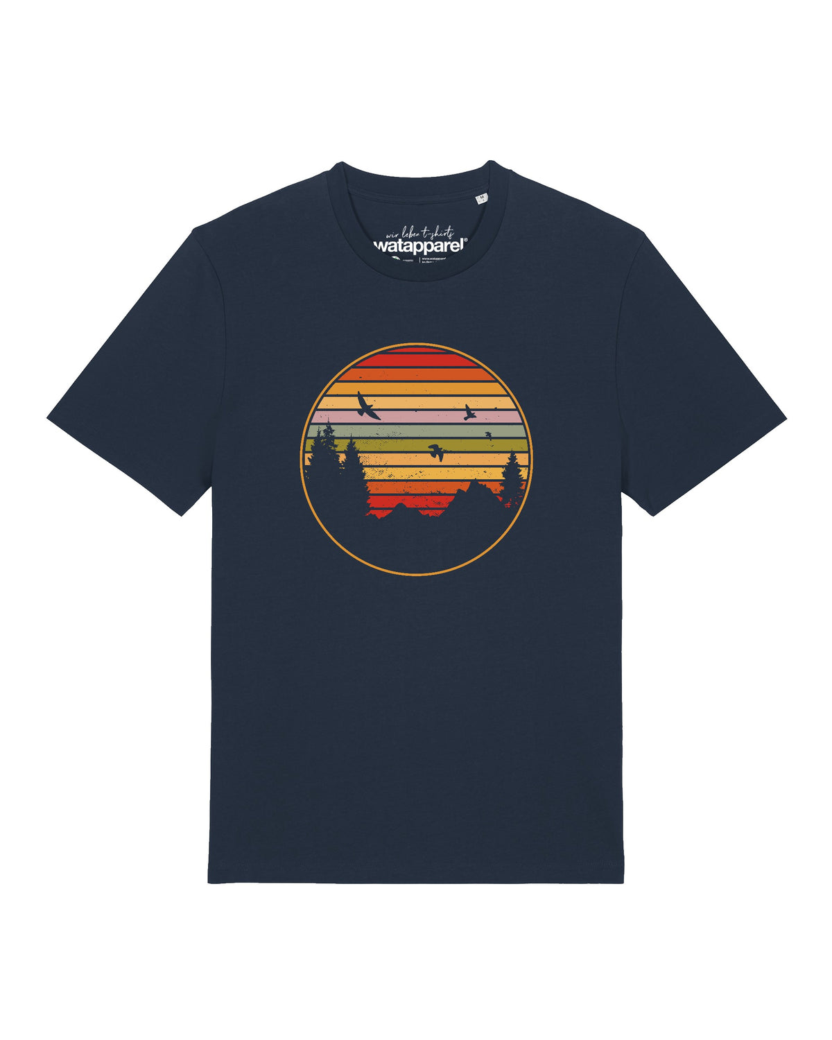 Sunset Berge & Tannen | T-Shirt Unisex-front;C727