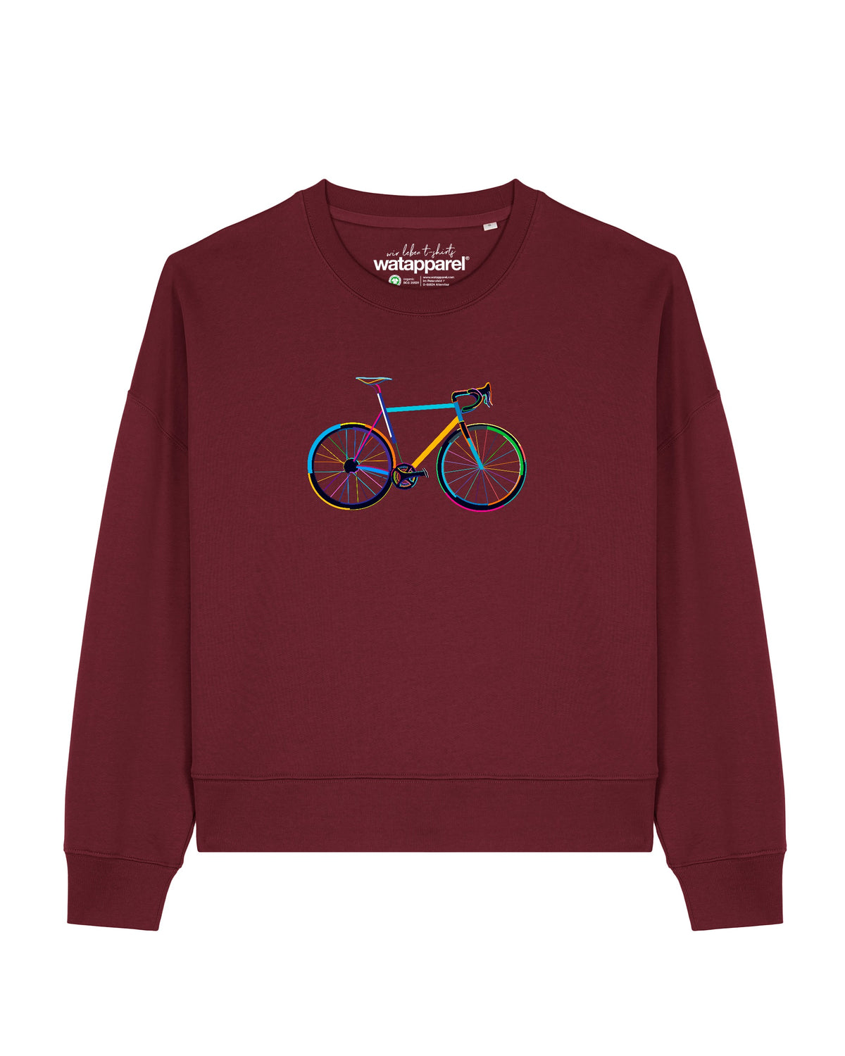 Fahrrad by night | Sweatshirt Frauen-front;C244