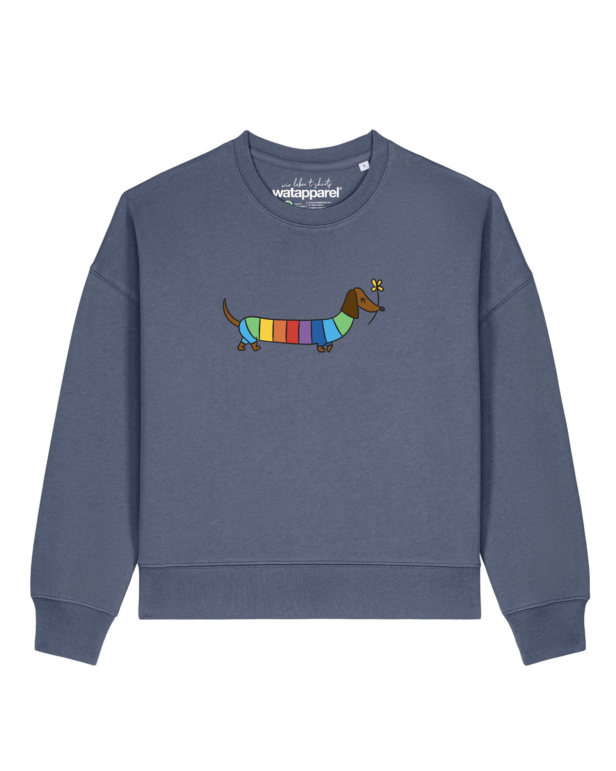 Regenbogen Dackel | Sweatshirt Frauen-front;C156