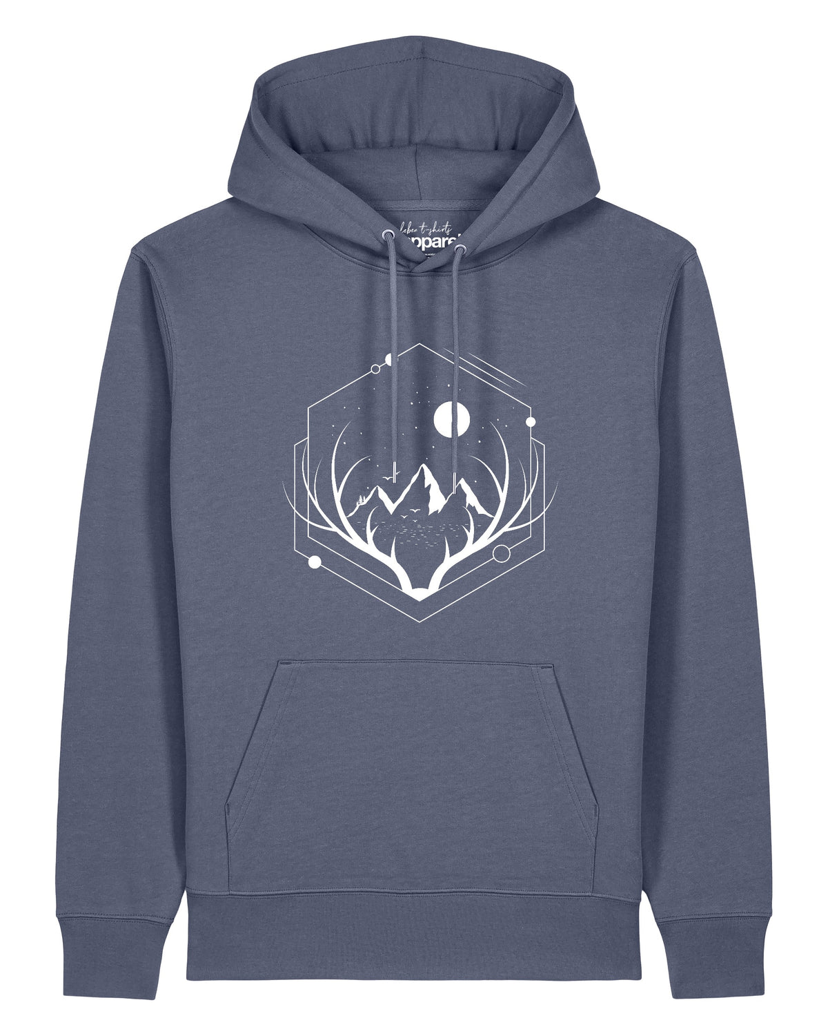Wanderlust at night | Hoodie Unisex-front;C156