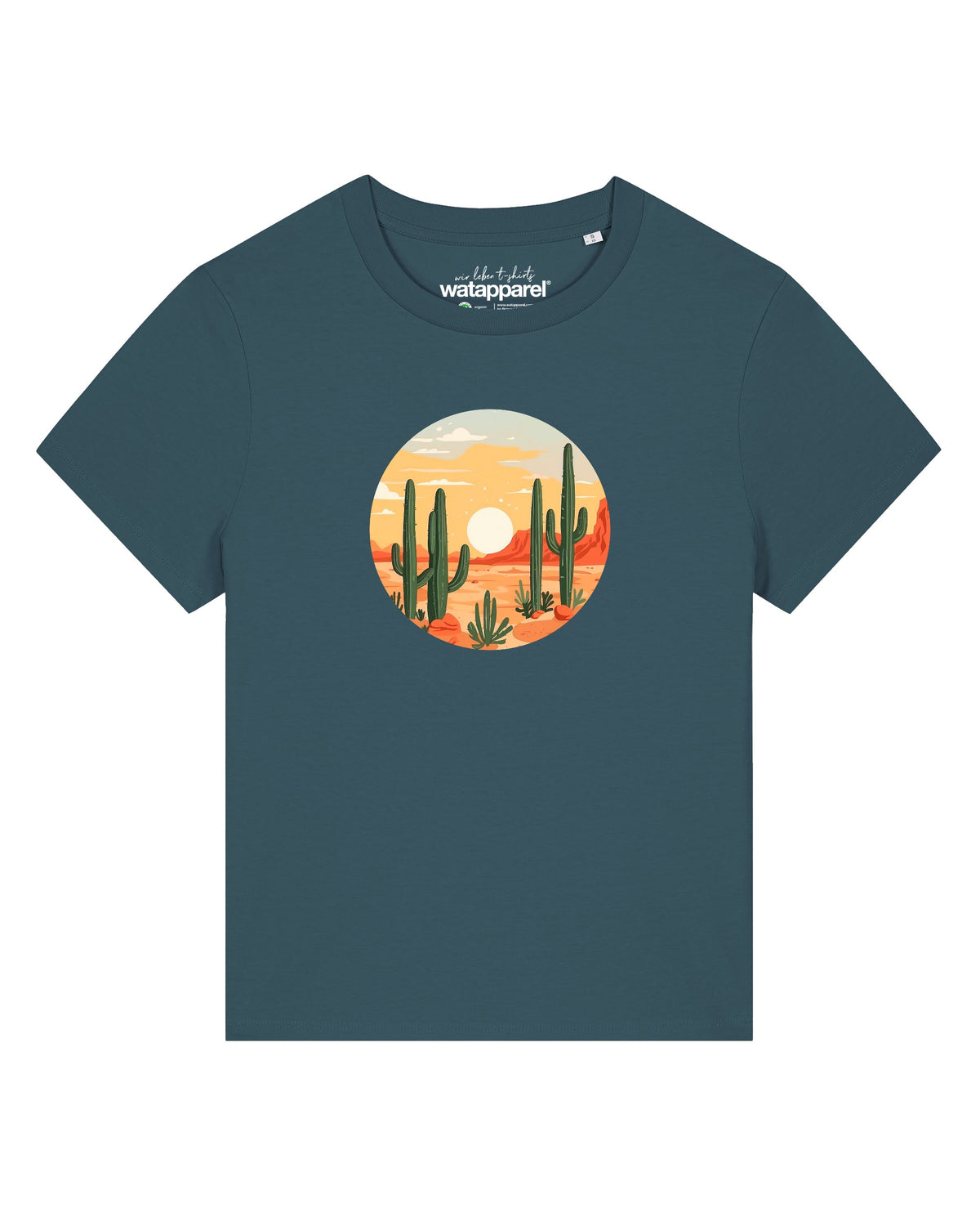 Sonnenuntergang in der Wüste | T-Shirt Frauen-front;C702