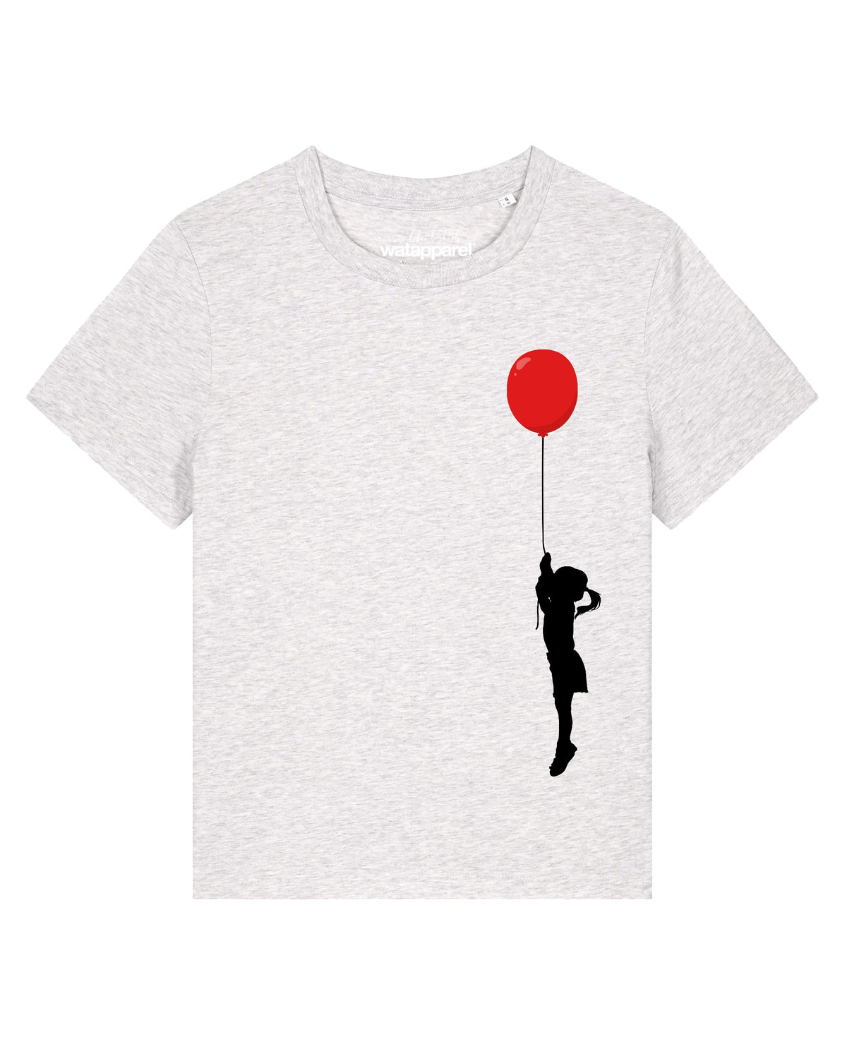 Mädchen mit Luftballon (print) | T-Shirt Frauen-front;C146
