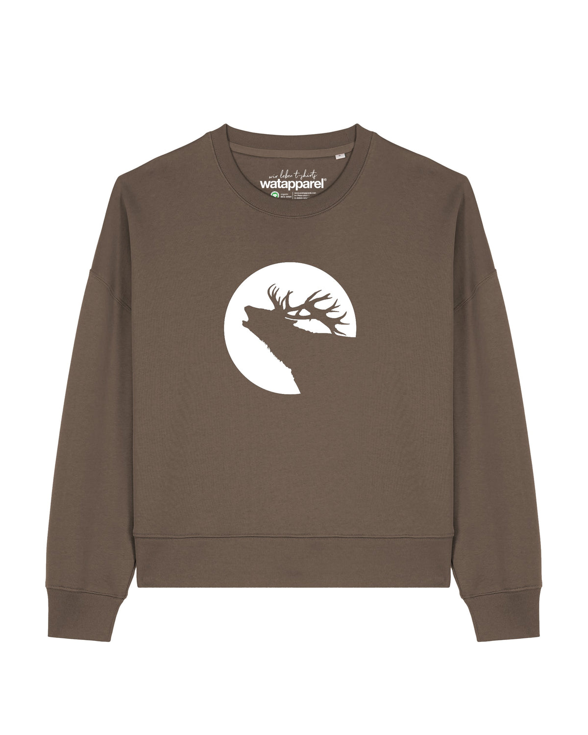 Röhrender Hirsch | Sweatshirt Frauen-front;C135