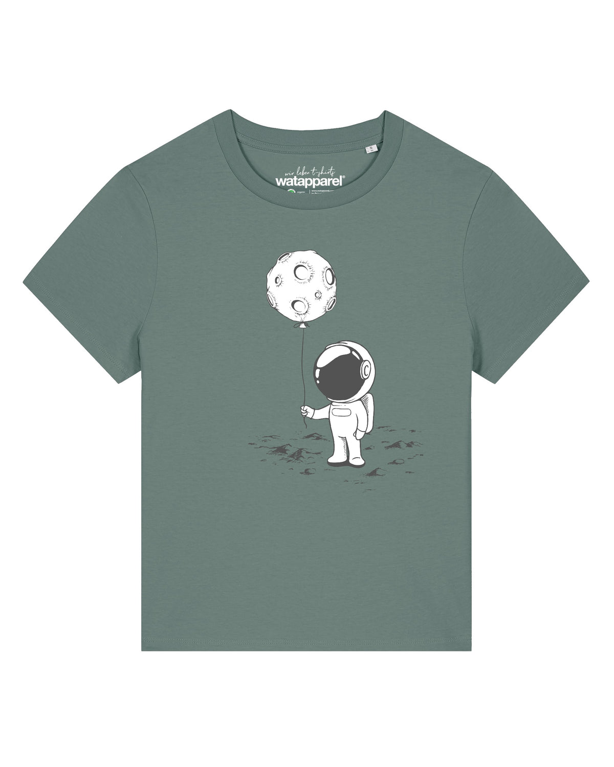 Kleiner Astronaut mit Luftballon | T-Shirt Frauen-front;C144