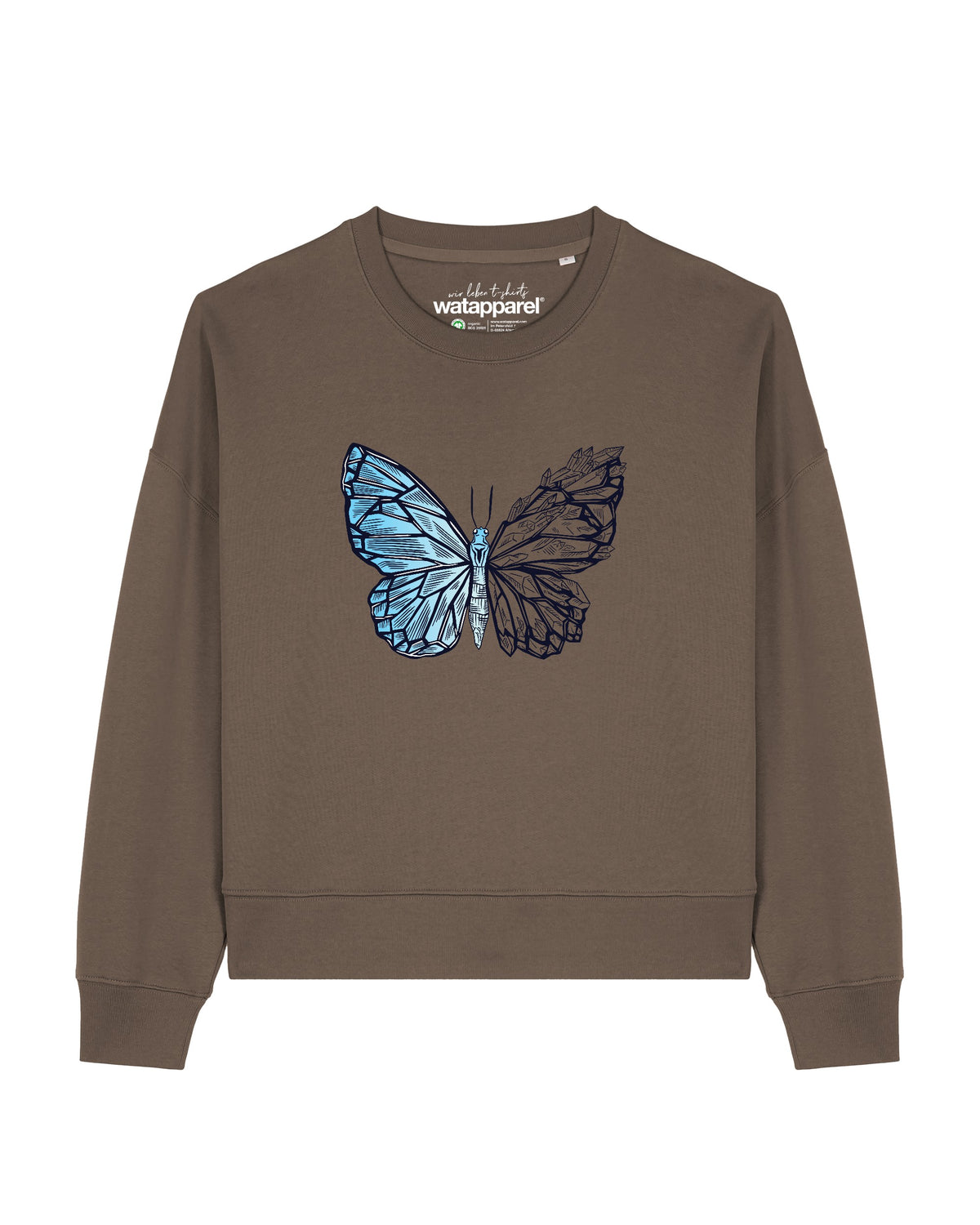 Crystal Butterfly | Sweatshirt Frauen-front;C135