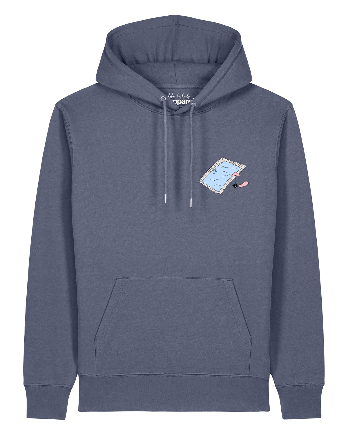 Swimmingpool chilling | Hoodie Unisex-front;C156