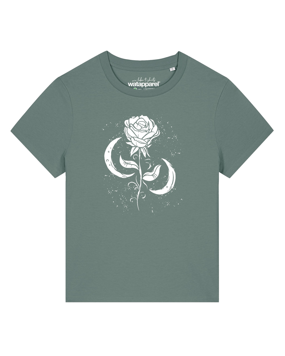 Rose und Mond | T-Shirt Frauen-front;C144