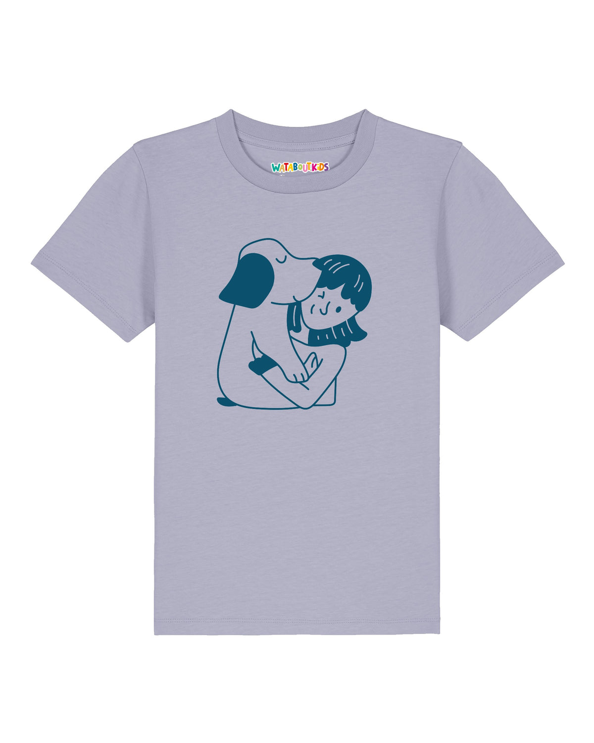 Mädchen und Hund | T-Shirt Kinder-front;C063