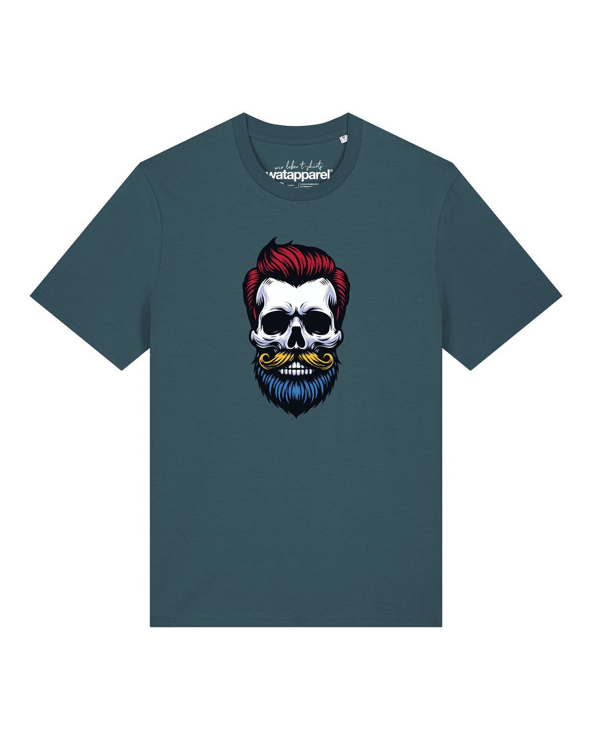 Hipster Skull | T-Shirt Unisex-front;C702