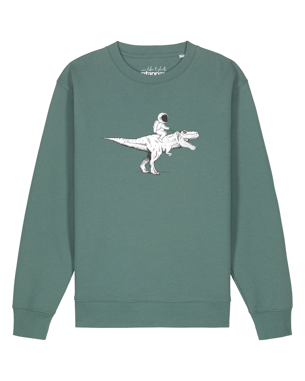 Astronaut on T-Rex | Sweatshirt Unisex-front;C144