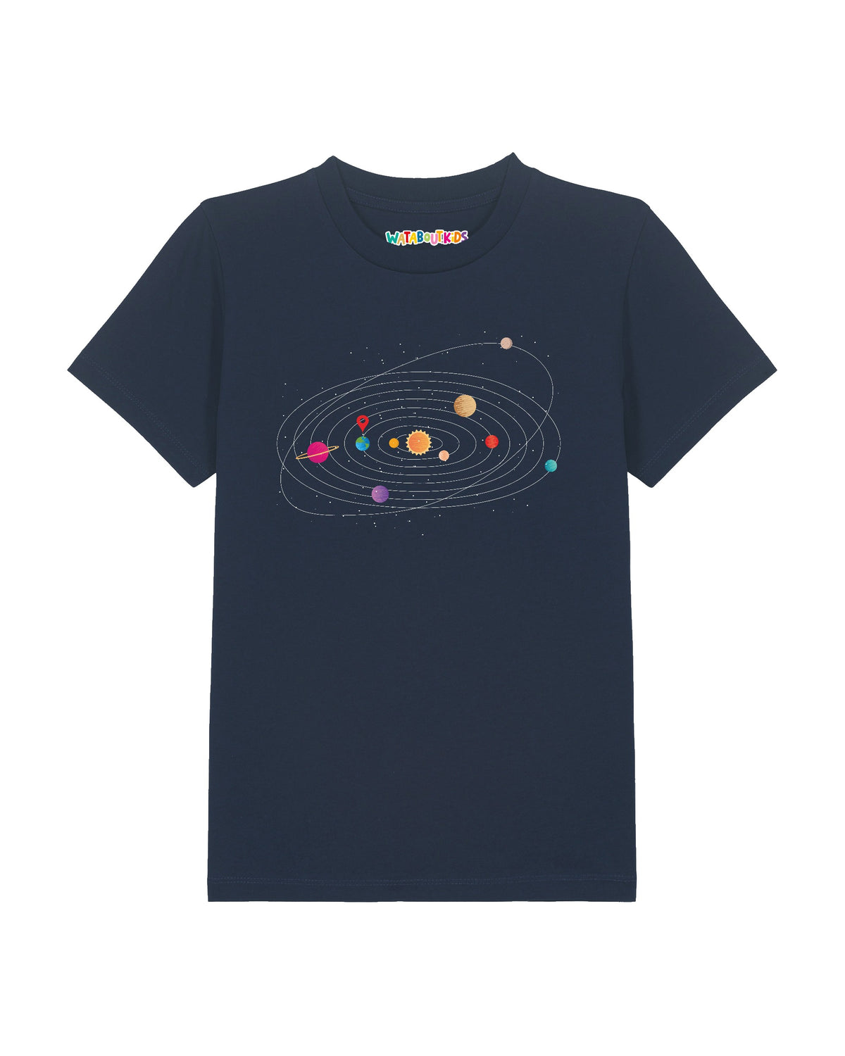 Sonnensystem | T-Shirt Kinder-front;C727