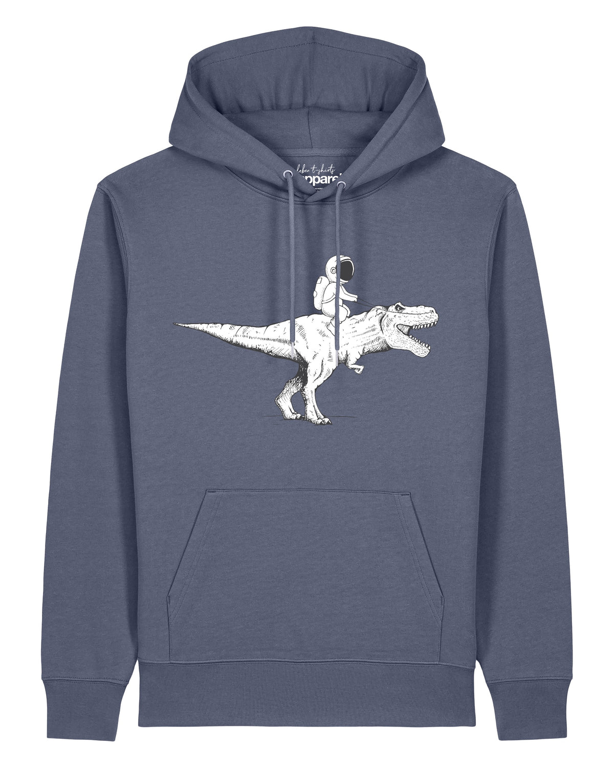 Astronaut on T-Rex | Hoodie Unisex-front;C156