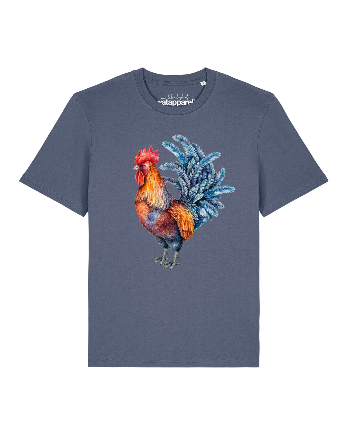 Grimmiger Gockel | T-Shirt Unisex-front;C156