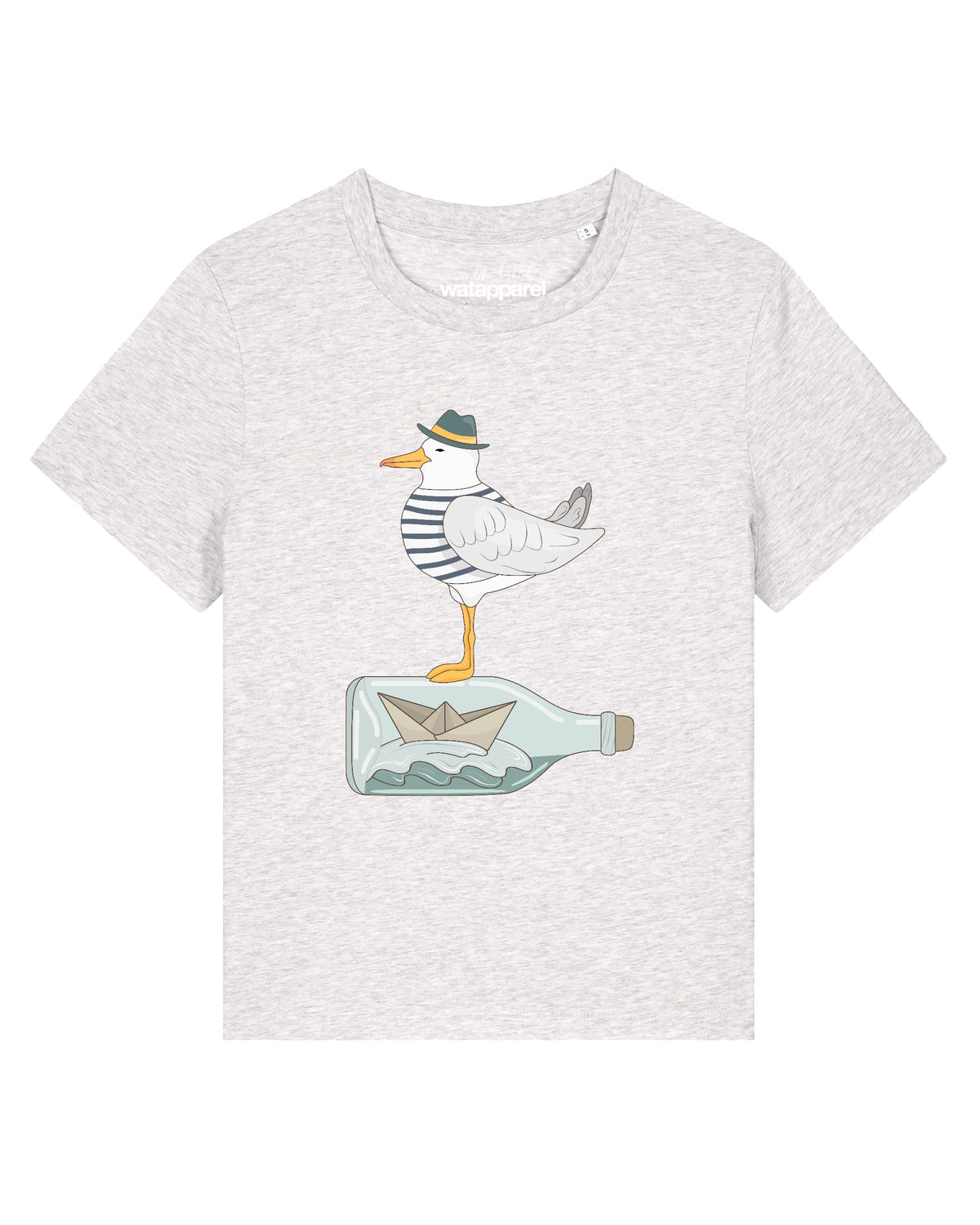 Möwe mit Hut | T-Shirt Frauen-front;C146
