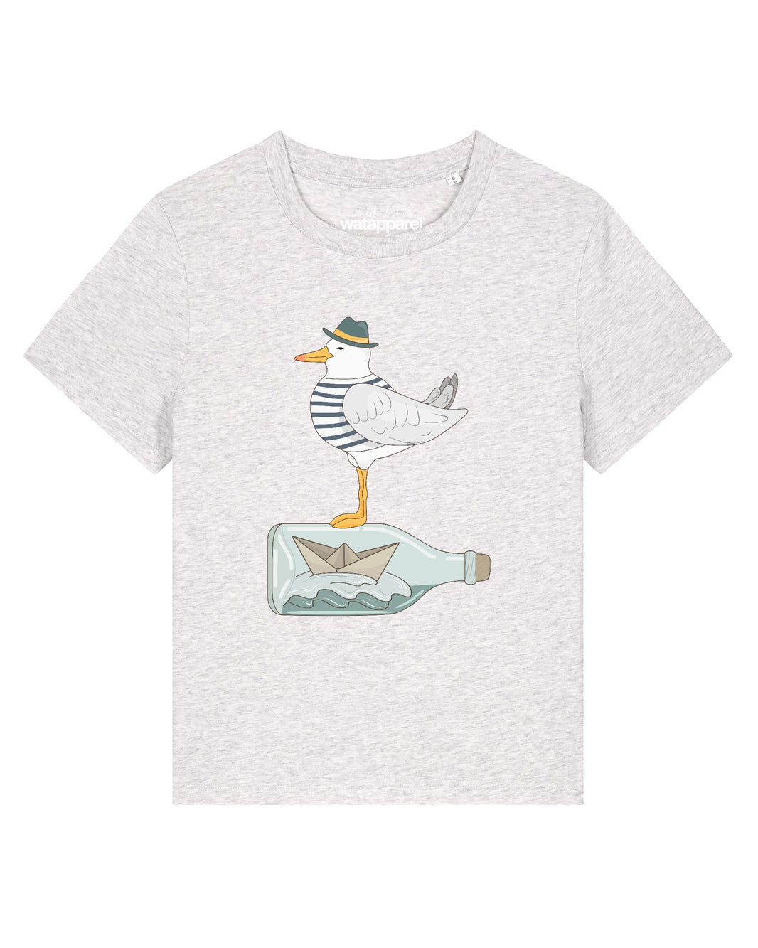 Möwe mit Hut | T-Shirt Frauen-front;C146