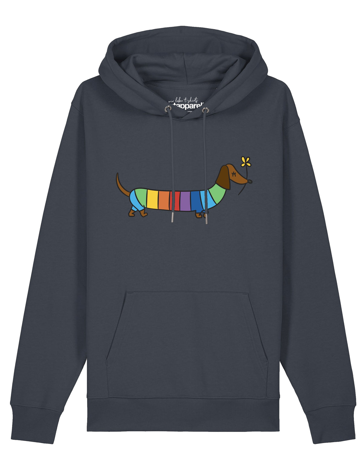 Regenbogen Dackel | Hoodie Unisex-front;C715