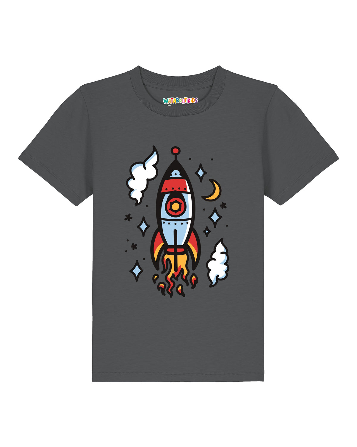 Illustration Rakete | T-Shirt Kinder-front;C253
